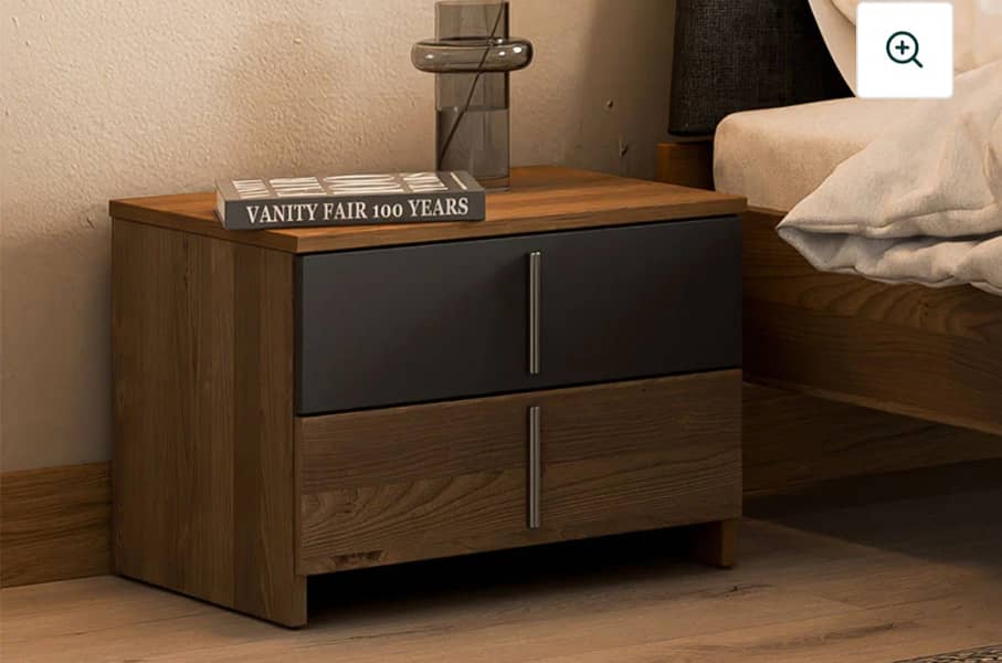 Interwood single bed with side table 2