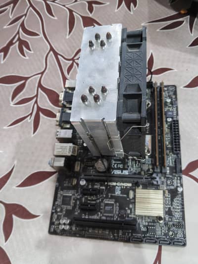 Asus H110 mobo with i5 7th gen and 16 gb ddr4 ram with CPU cooler rgb