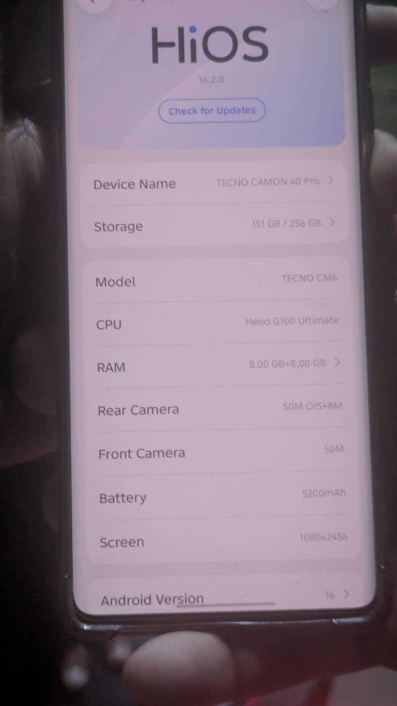 Tecno CAMON 40 Pro 0