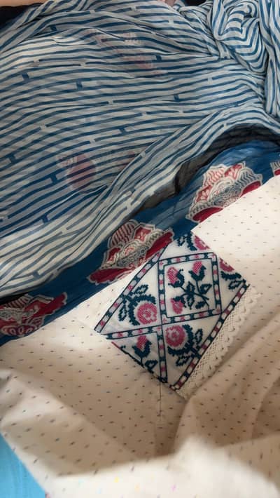Nishat embroidered Pret and dupatta for casual use