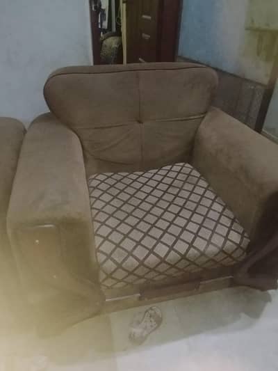 5 seater one seat sofa condition rough
