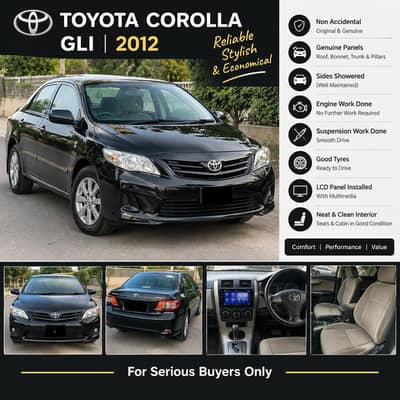 Toyata corolla Gli 2012 1st owner