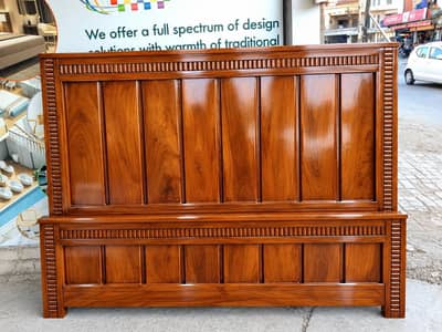 New pure wooden kikar wood king size bed