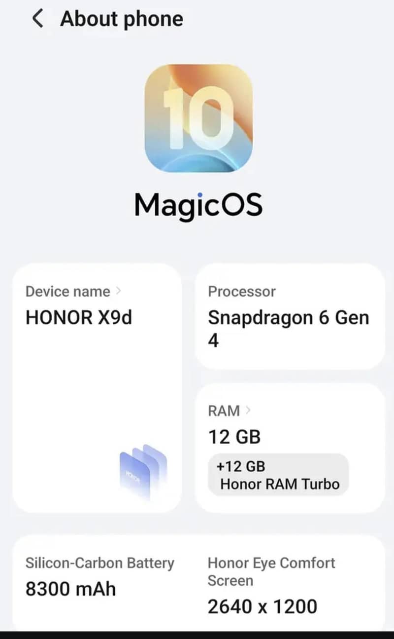 Honor x9d 1