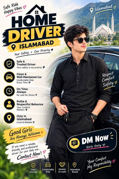 I am a Home driver Islamabad