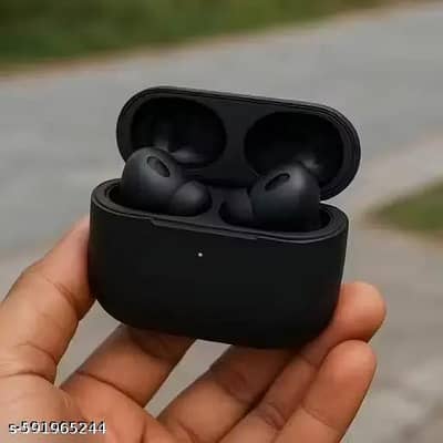 Matte Black Wireless Earbuds – Used – Good Condition