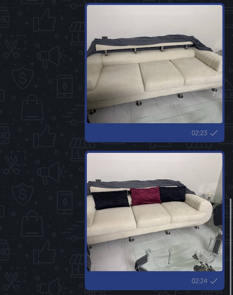 7 seater sofa set with table 0