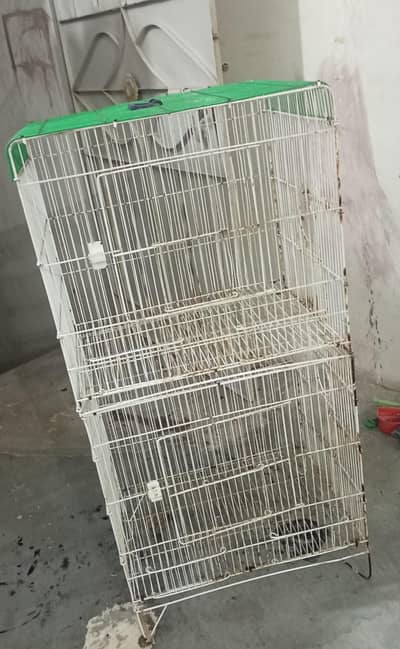 two portion foldable cage