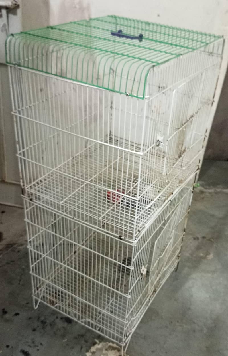 two portion foldable cage 1