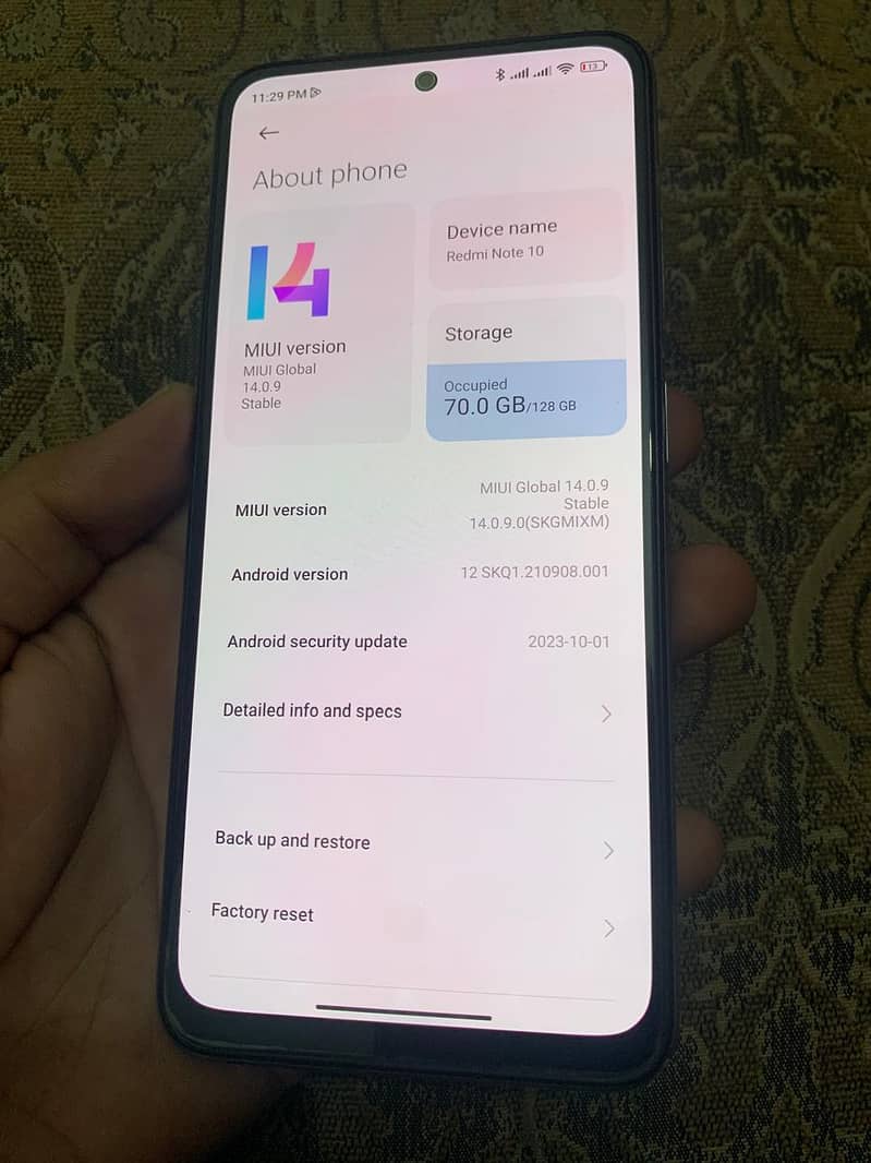 Xiaomi Redmi Note 10 with only box 1