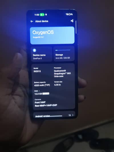 OnePlus 8 Dual sim approved 12/256 all okay no any fault 03172914918