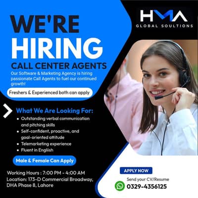 We  are hiring for call center agents