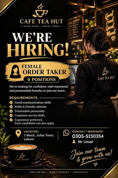 Female Order taker