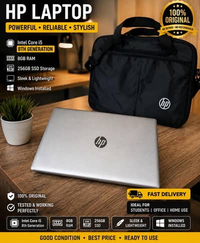 Core i5 8th Gen Laptop | 8GB RAM | 256GB SSD | Intel UHD Graphics