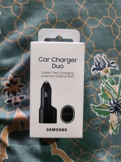 Samsung Car Charger Duo 25W + 15W | Brand New