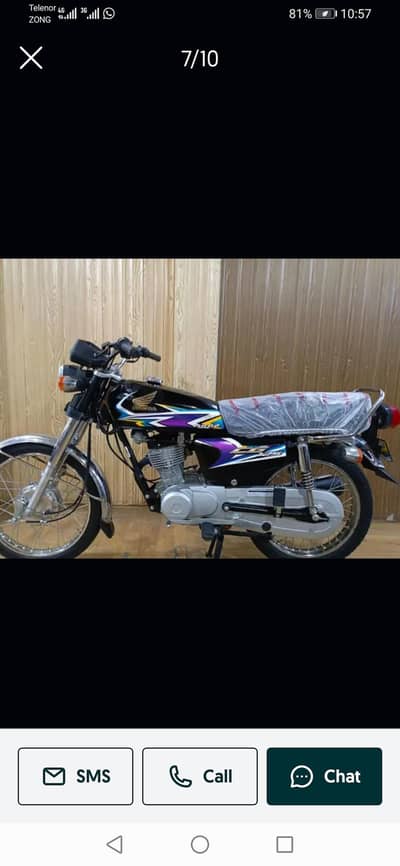 Honda 125 colour black 2020 model