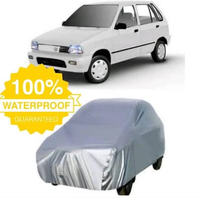 Silver Waterproof Parachute Car Cover For Suzuki Mehran
