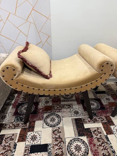Puffy Velvet Sofa Set – 2 Seater