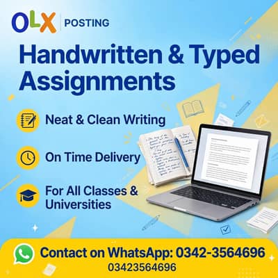 Handwritten & Typed Assignments Service - For All Universities
