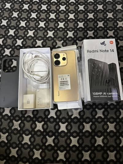 Xiaomi Redmi Note 14 8/256gb 10 by 10 condition 5/6 months warranty