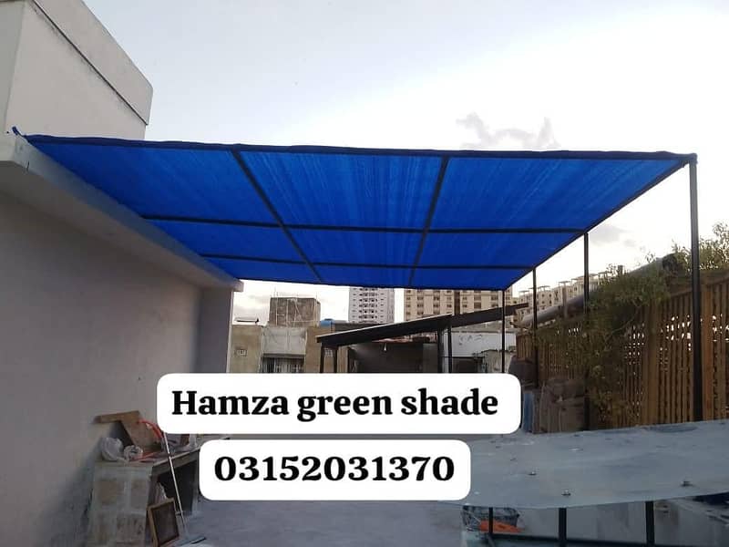 green net shade railing parday 10