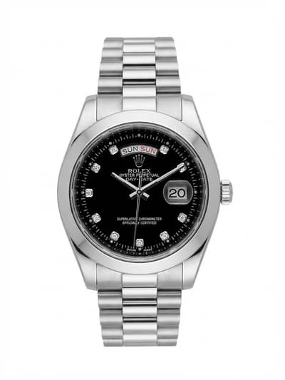 Rolex Oyster Perpetual Day-Date Luxury Watch - Diamond Dial