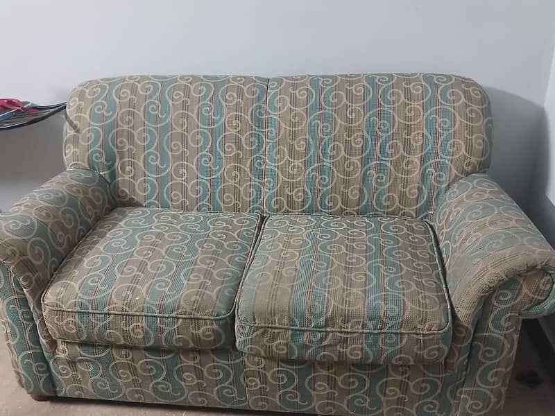 Two seater sofa and table 1