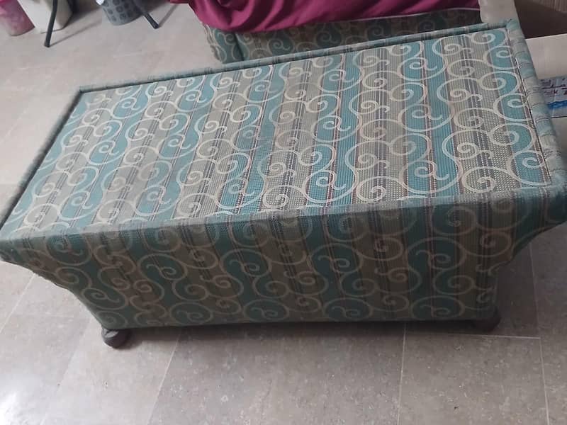 Two seater sofa and table 3