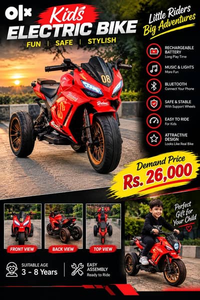 Electric Battery Bike for Sale | Bluetooth + Sound System |