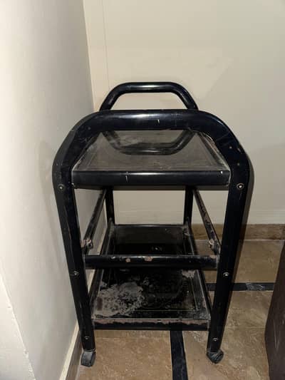 2 Tier Tree Trolley with glass