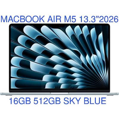 MACBOOK AIR M5 CHIP 13"MDHH4 SKY BLUE