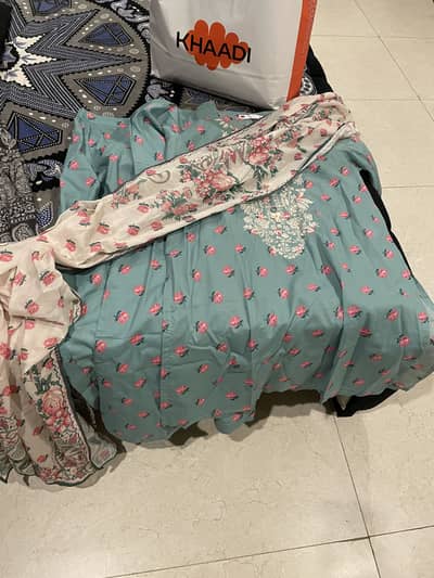 Khaadi 3pc lawn suit