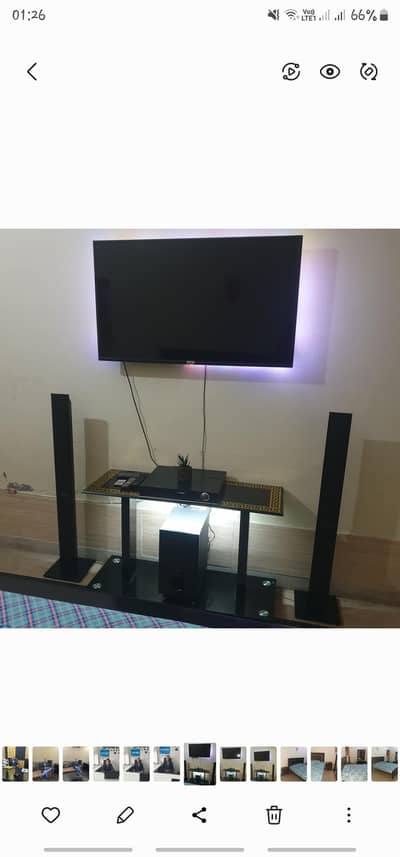 Tempered Glass TV console
