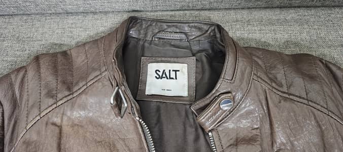 SALT by Ideas Cow Leather Jacket - Brown