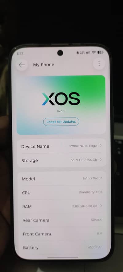 Infinix Note Edge 5g