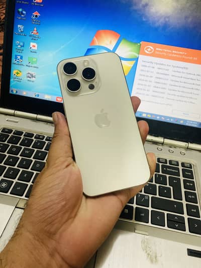Apple iPhone 15 Pro FU 128gb 92% B. H White titanium