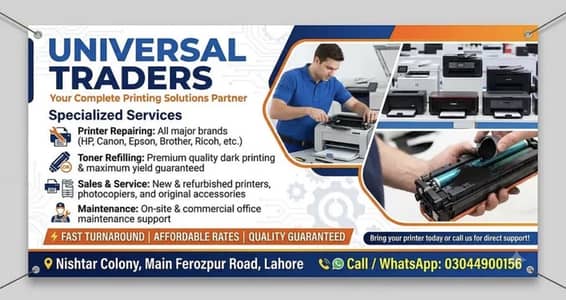 We repair all kind of Printers & Photocopiers and refilling