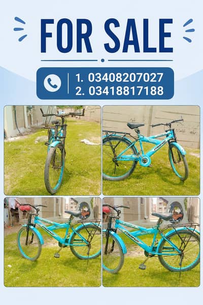 Heavy Dury Blue Bicycle For Sale | Heavy Frame| Ready to ride