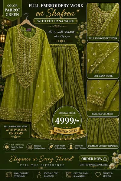Embroidery Work Dress