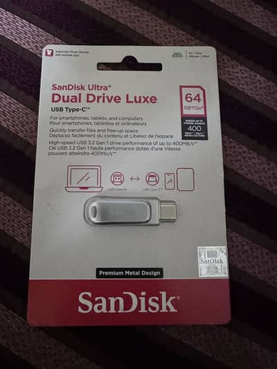 SanDisk Ultra Dual Drive Luxe – 64GB Compatible with Mobile
