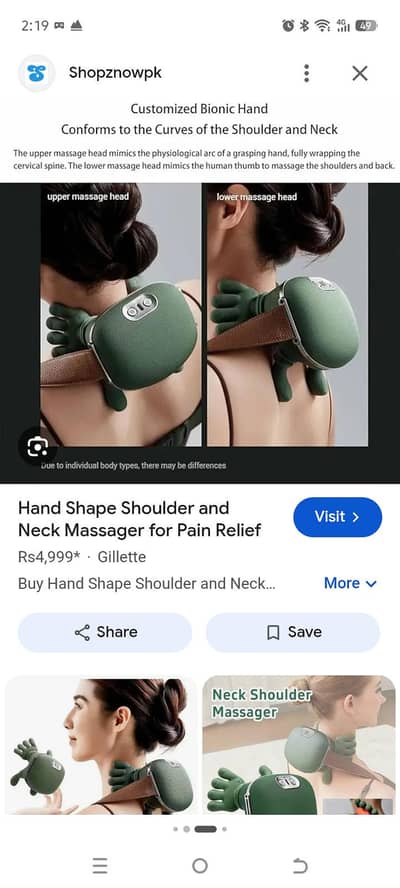 Nech and hand massager