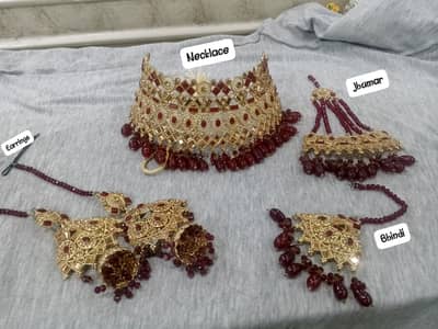 mehrun colour jewellery set bridal