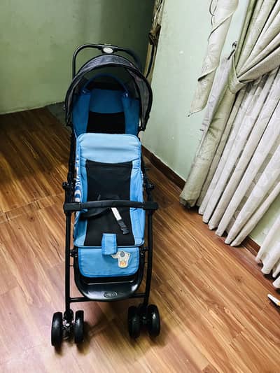 pram double beanded slim floding very good condition