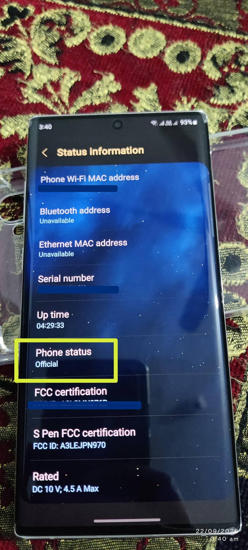 Samsung Mobile Note 10 Plus 8