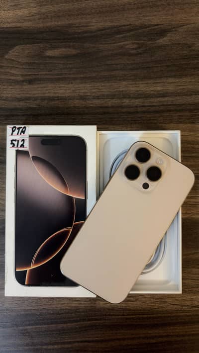 Apple iPhone 16 Pro 512GB PTA Approved | Desert Titanium | 91% BH