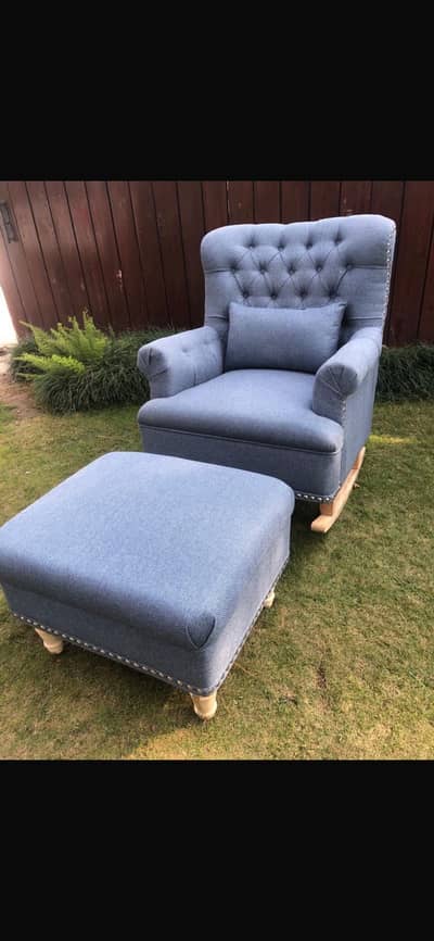 Rocking chair/ sofa with footrest