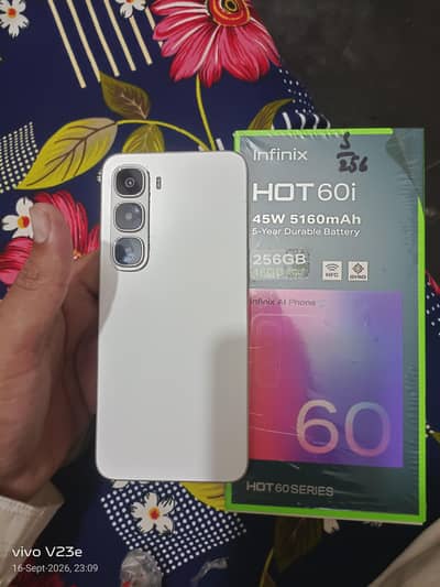 Infinix hot 60i only 2 month use 10/10 condition fresh phone full box