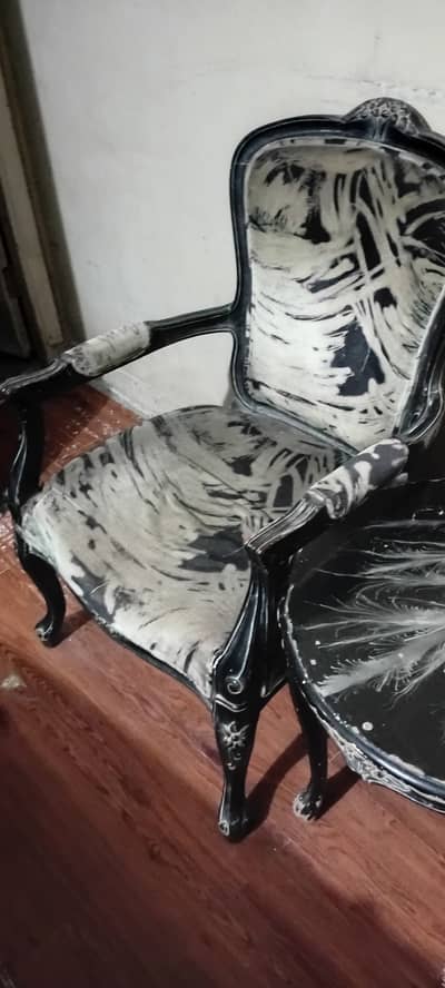Elegant deco wood chairs for sale
