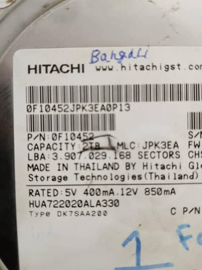 Hard Disk Deive 2tb