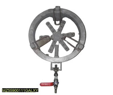 Stainless Steel Gas Stove with Red Valve for Pakistani Homes